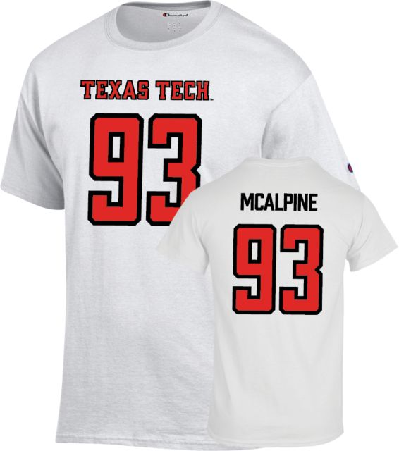 Texas Tech Football T Shirt McAlpine - 93 - ONLINE ONLY