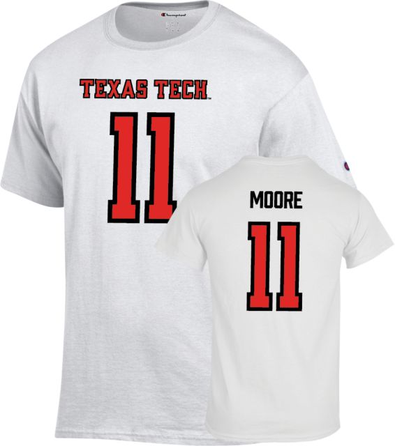 Texas Tech Football T Shirt Moore - 11 - ONLINE ONLY