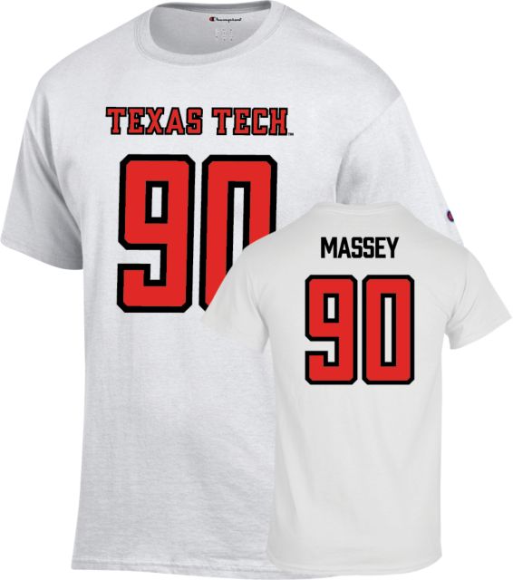 Texas Tech Football T Shirt Massey - 90 - ONLINE ONLY