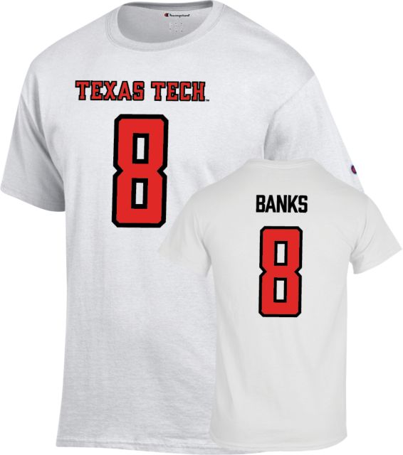 Texas Tech Football T Shirt Banks - 8 - ONLINE ONLY