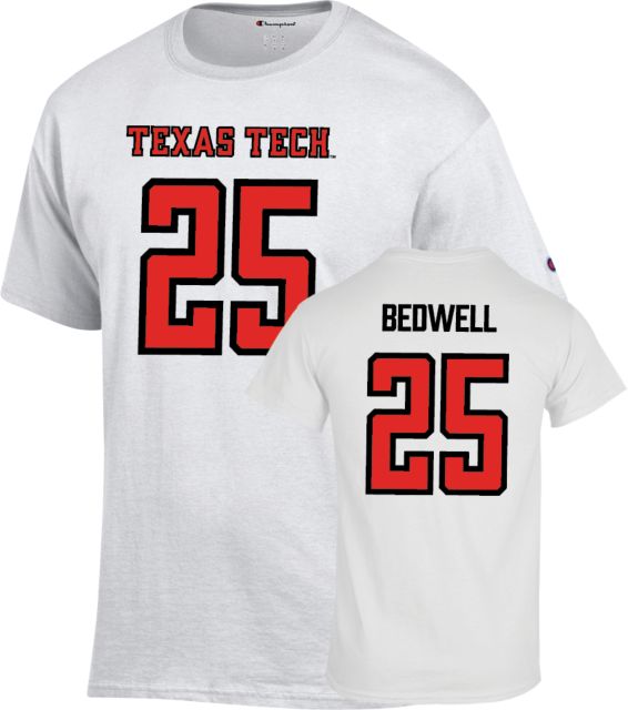 Texas Tech Football T Shirt Bedwell - 25 - ONLINE ONLY