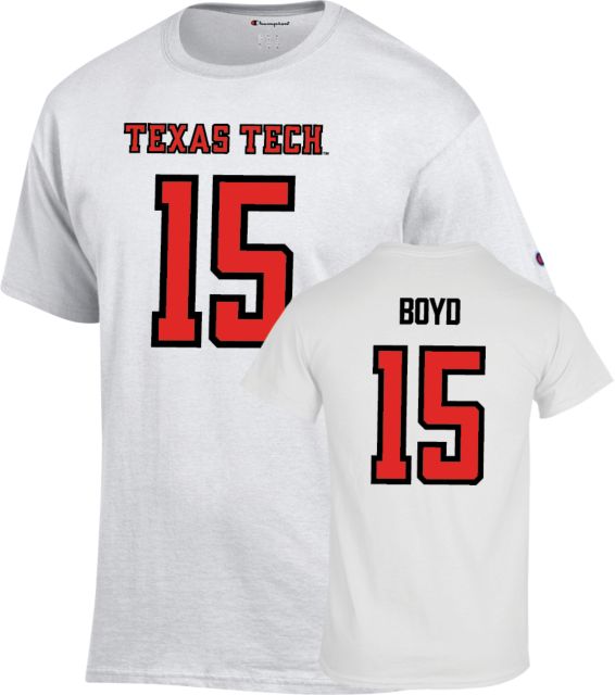 Texas Tech Football T Shirt Boyd - 15 - ONLINE ONLY