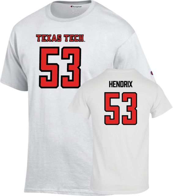 Texas Tech Football T-Shirt Holton Hendrix - 53 - ONLINE ONLY