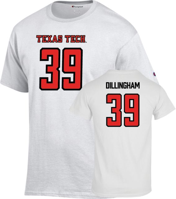 Texas Tech Football T-Shirt Luke Dillingham - 39 - ONLINE ONLY