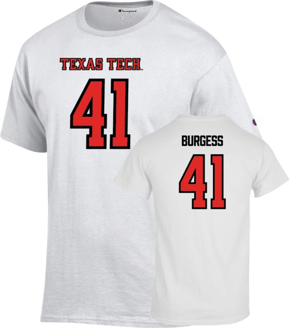 Texas Tech Football T-Shirt Jack Burgess - 41 - ONLINE ONLY