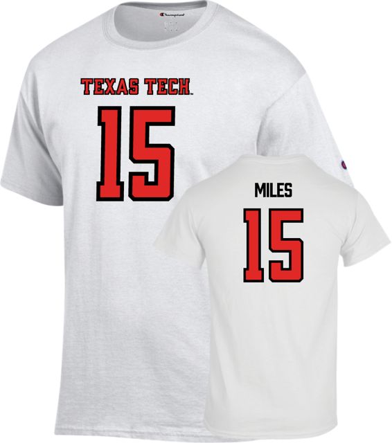 Texas Tech Football T-Shirt Oliver Miles - 15 - ONLINE ONLY