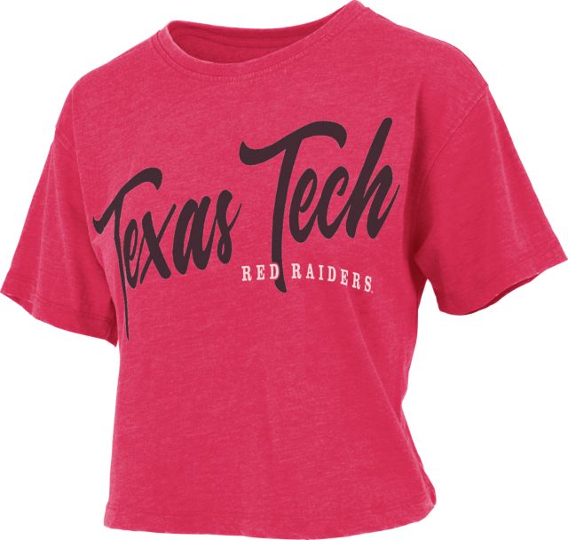 Texas Tech University Red Raiders Women's  Crop Short Sleeve T-Shirt