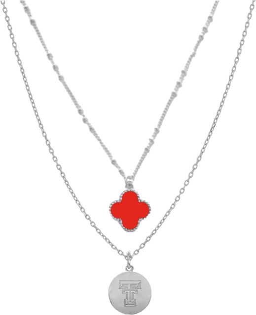 Texas Tech University Clover Necklace