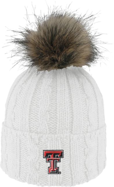 Texas Tech University Women's Fur Pom Beanie
