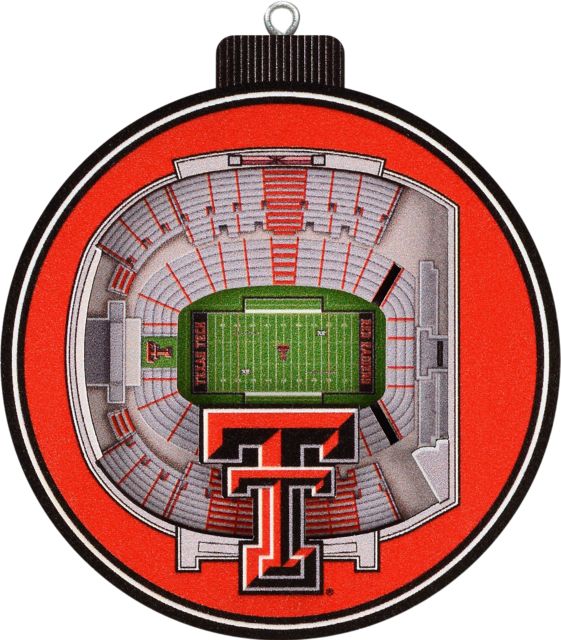 Texas Tech University 3D Stadium View Ornament