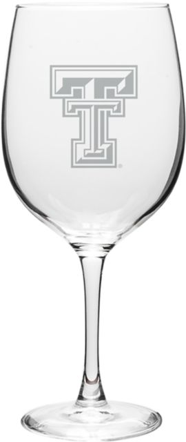 Texas Tech University 19 oz. Wine Glass