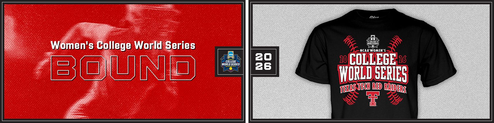Women's College World Series Bound. Shop Merch.