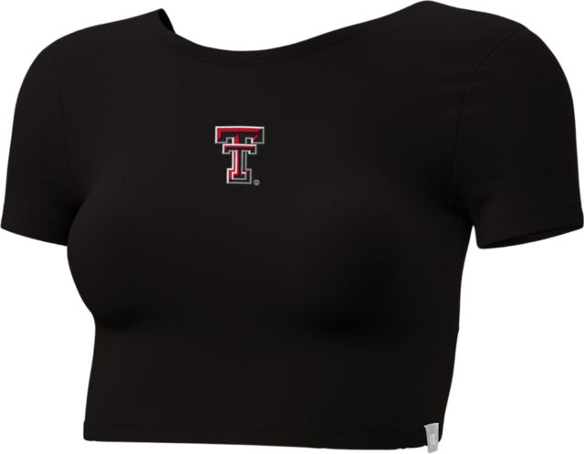 Texas Tech University Women's Twist Back Crop Short Sleeve T-Shirt