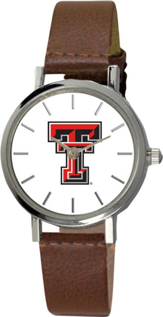 Texas Tech University 28 mm Ladies Leather Watch