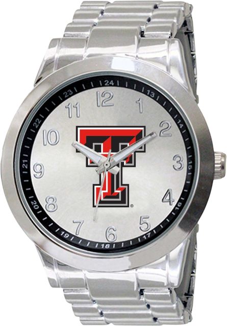 Texas Tech University 44mm Men's Stainless Steel Watch