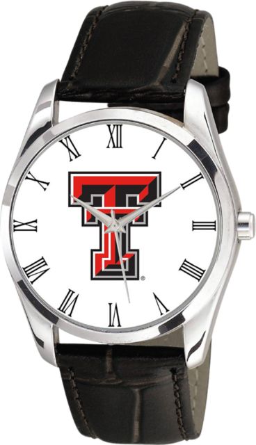 Texas Tech University 36mm Men's Leather Watch