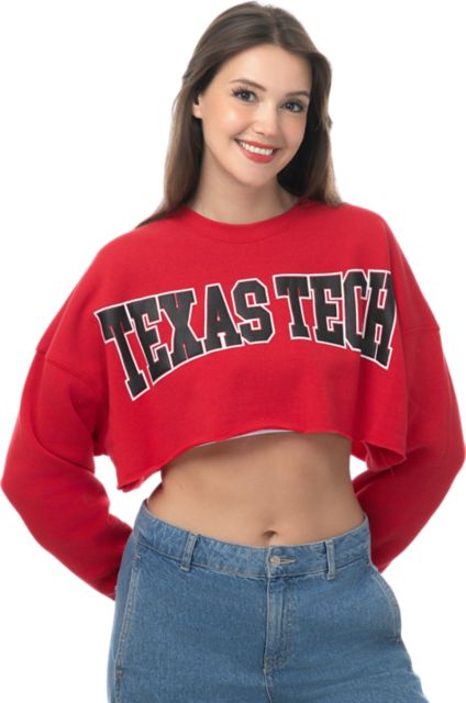 Texas Tech University Women's Crop Crewneck Sweatshirt