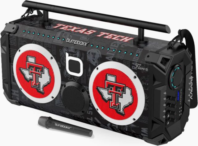 Texas Tech University Bumpboxx Flare8 Bluetooth Boombox: Texas