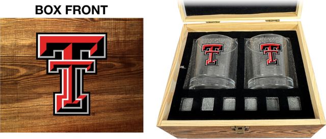 Texas Tech University Rock Glass Box Set