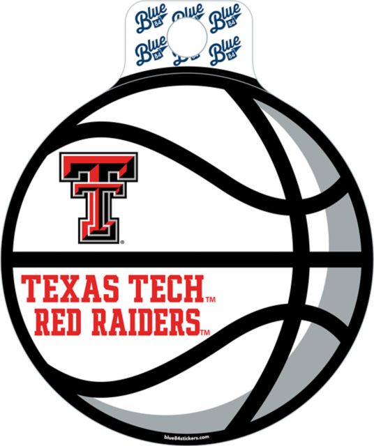 Texas Tech University Fullsize Basketball Sticker