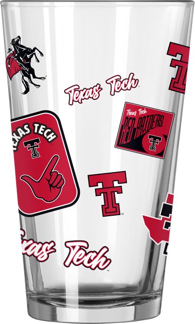 Texas Tech University 16 oz. Glass