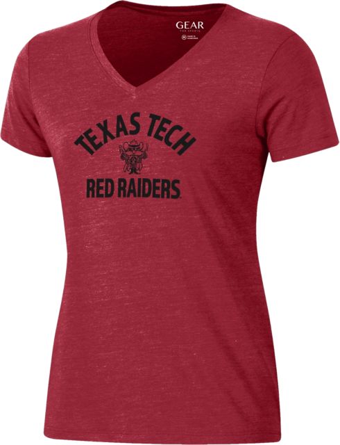Texas Tech University Red Raiders Women's V-Neck Short Sleeve T-Shirt
