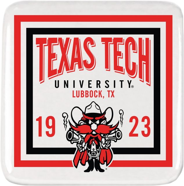 Texas Tech University Red Raiders Square Magnet