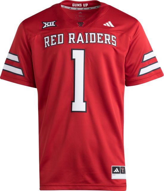 Texas Tech University Red Raiders Football #1 Premium Home Jersey
