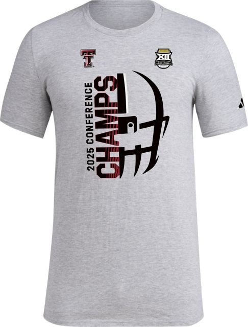 Texas Tech University Red Raiders Football 2025 Big 12 Champions Short Sleeve T-Shirt