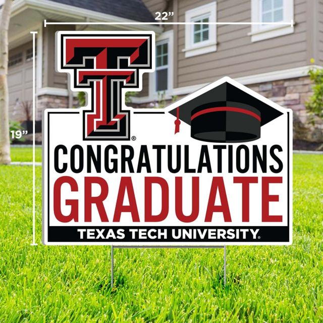 Texas Tech University Grad Lawn Sign