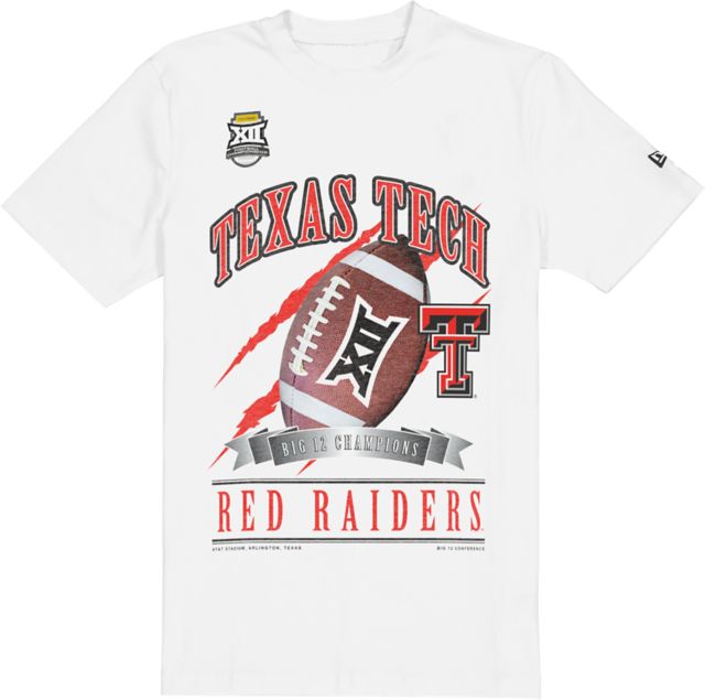 Texas Tech University Red Raiders Football 2025 Big 12 Champions Short Sleeve T-Shirt