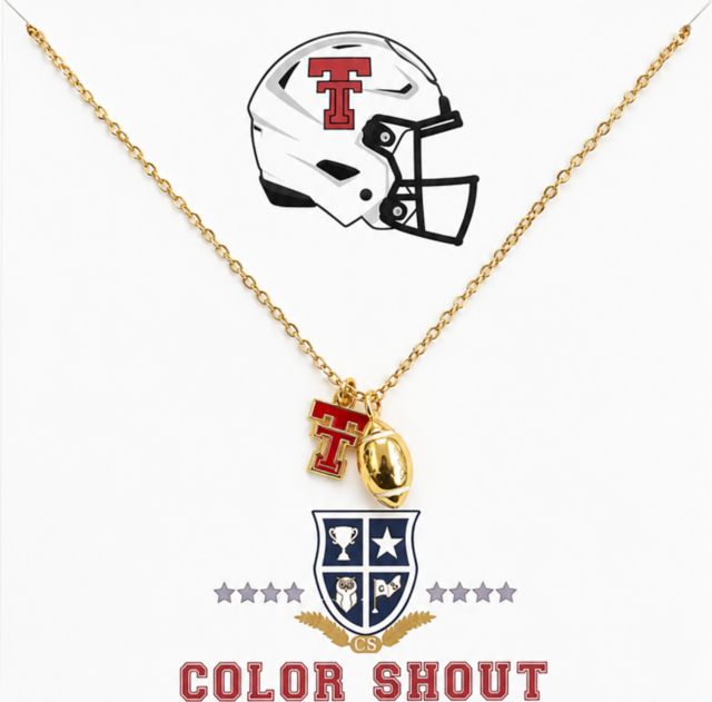 Texas Tech University Football Charm Necklace