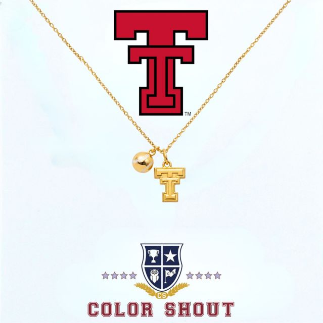 Texas Tech University Softball Charm Necklace