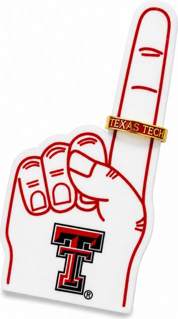 Texas Tech University Enamel Stack Ring