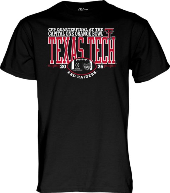 Texas Tech University Red Raiders Football 2025 College Football Playoffs Orange Bowl Short Sleeve T-Shirt