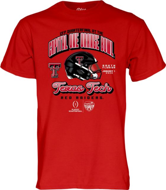 Texas Tech University Red Raiders Football 2025 College Football Playoffs Orange Bowl Short Sleeve T-Shirt