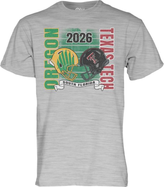 Texas Tech University Red Raiders Football 2025 Orange Bowl Match Up Short Sleeve T-Shirt