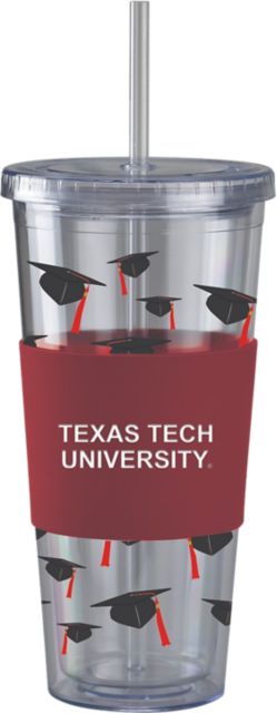 Texas Tech University Acrylic Tumbler with Straw