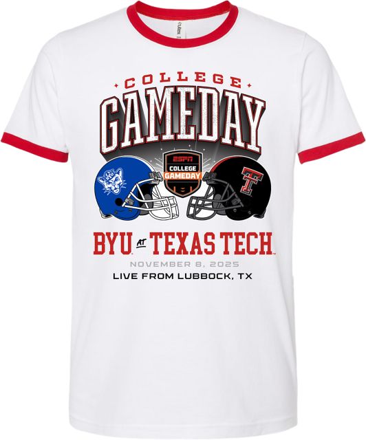 Texas Tech University Football ESPN College Gameday Match-up Ringer Short Sleeve T-Shirt