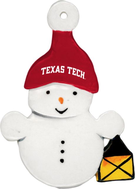 Texas Tech University Snowman Ornament