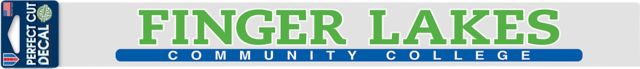Finger Lakes Community College 2'' x 17'' Perfect Cut Decal