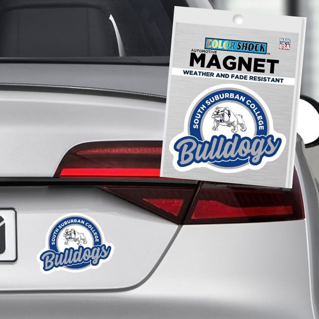 South Suburban College Bulldogs 4x4 Magnet