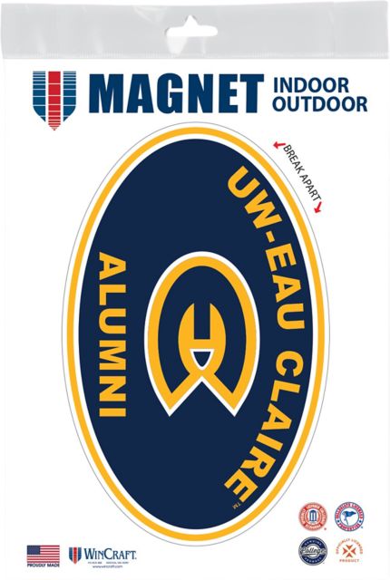 University of Wisconsin Eau Claire 3.5x5.5 Macot Alumni Magnet