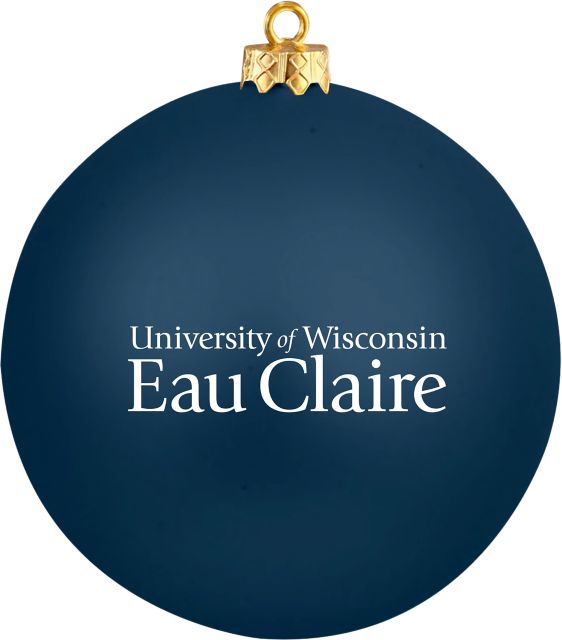 University of Wisconsin Eau Claire Round Shatterproof Ornament