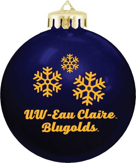 University of Wisconsin Eau Claire Blugolds Round Shatterproof Ornament