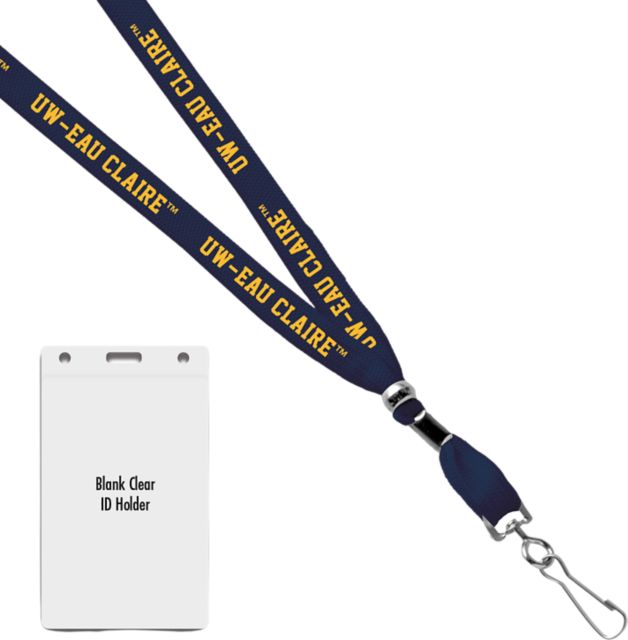 University of Wisconsin Eau Claire Card Dispenser Lanyard