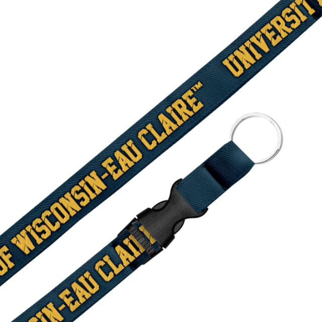 University of Wisconsin Eau Claire .75 Woven Lanyard