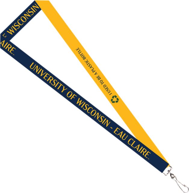 University of Wisconsin Eau Claire Recycled Lanyard