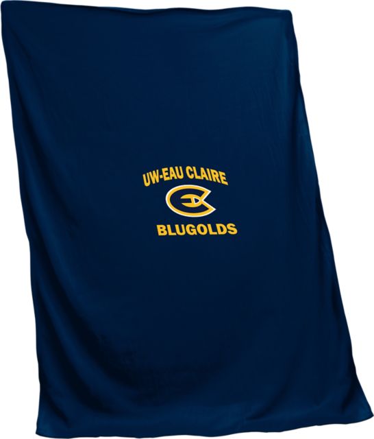 University of Wisconsin Eau Claire 84x54 Blugolds Sweatshirt Blanket