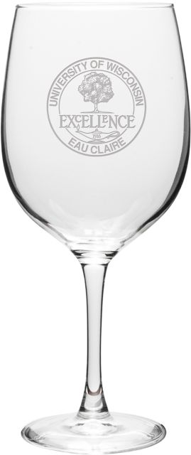 University of Wisconsin Eau Claire 19 oz. Wine Glass